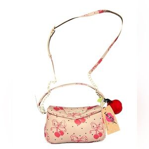 NEW Besty Johnson Cherry Bow Purse